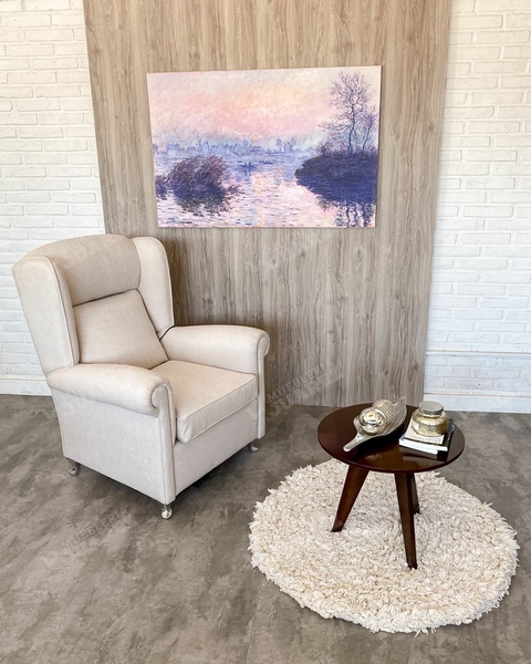 SILLÓN BERGER Basculante con masajeador, TAP. VELVET C/ANTIMANCHAS beige