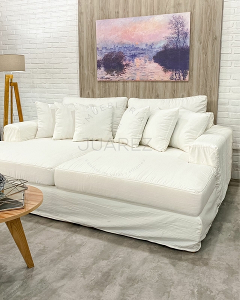Sofá Estambul Enfundado en Tusor off white