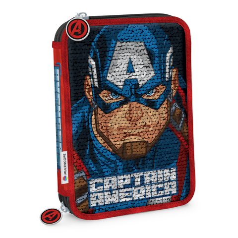8502-09 - CANOPLA 2 PISOS LENTEJUELAS REVERSIBLES AVENGERS