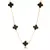 COLAR LONGO TREVO BLACK