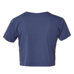 Blusa Cropped Can't be Stoped LaBellaMafia - Azul Marinho (Feminino) na internet