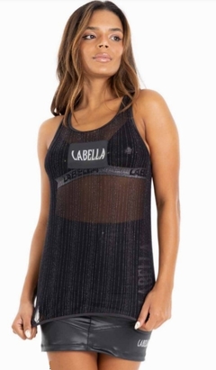 Blusa Regata Cat Eye Vibe LaBellaMafia - Preto (Feminino)