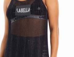 Blusa Regata Cat Eye Vibe LaBellaMafia - Preto (Feminino) na internet