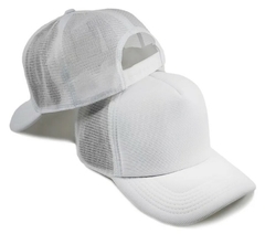 Boné Trucker Liso Redinha Aba Curva Branco - comprar online