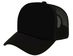 Boné Trucker Liso Redinha Aba Curva Preto - comprar online