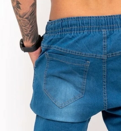 Calça Jogger Skinny Premium C/Elástico Jeans Claro (Masculina) - Urban Store - Moda Masculina, Roupas, Calçados e muito mais!
