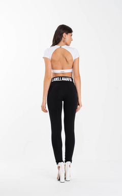 Calça Black and White Blood Mary LaBellaMafia - Preto C/Branco (Feminino) - comprar online
