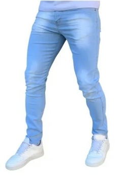 Calça Jeans Super Skinny Linha Premium Azul Claro (Masculina) - comprar online