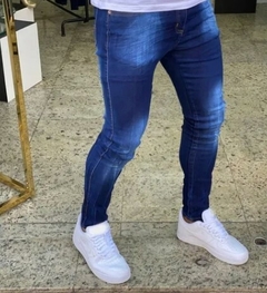Calça Jeans Super Skinny Linha Premium Azul Escuro (Masculina) - Urban Store - Moda Masculina, Roupas, Calçados e muito mais!