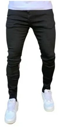 Calça Jeans Super Skinny Linha Premium Preta (Masculina) - comprar online