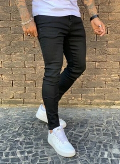 Calça Jeans Super Skinny Linha Premium Preta (Masculina)