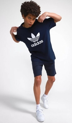 CAMISETA ADIDAS ORIGINALS TREFOIL AZUL MARINHO 100% Algodão - Urban Store - Moda Masculina, Roupas, Calçados e muito mais!
