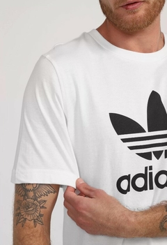 CAMISETA ADIDAS ORIGINALS TREFOIL BRANCA 100% Algodão - loja online