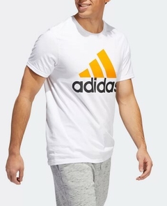Camiseta Adidas Basic Badge 100% Algodão Amarelo C/Branco (Masculina) (cópia) - loja online