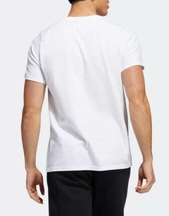 Camiseta Adidas Basic Badge 100% Algodão Roxo C/Branco (Masculina) - comprar online