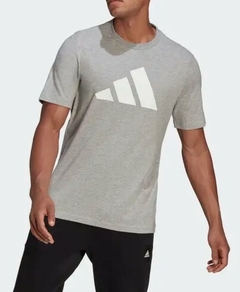 Camiseta Adidas Future Icons Logo 100% Algodão Cinza (Maculina)
