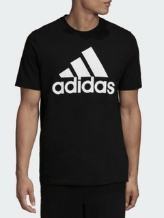 Camiseta Adidas Logo Must Haves 100% Algodão Preto (Maculina)