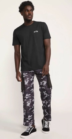 CAMISETA BILLABONG SMALL ARCH PRETO 100% Algodão - comprar online