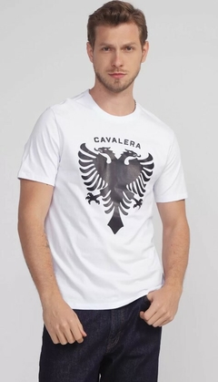 CAMISETA CAVALERA ÁGUIA CLASSIC BRANCA 100% Algodão