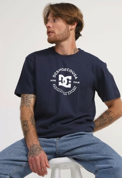 CAMISETA DC SHOES STAR PILOT AZUL MARINHO 100% Algodão