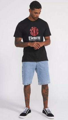 CAMISETA ELEMENT VERTICAL PRETA 100% Algodão na internet