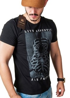 Camiseta John John Live Acoustic - Preta - loja online