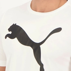 Camiseta Puma Active Big Logo 100% Algodão Branca (Masculina) na internet