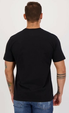 Camiseta Champion Logo USA 100% Algodão Preta (Masculina) - loja online