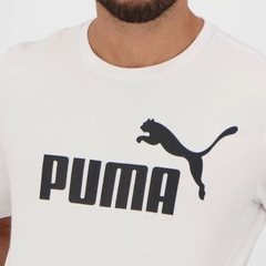 Camiseta Puma Logo Essential 100% Algodão Branca (Masculina) - Urban Store - Moda Masculina, Roupas, Calçados e muito mais!