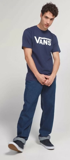 CAMISETA VANS CLASSIC AZUL MARINHO 100% Algodão - comprar online