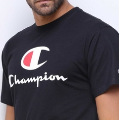 Camiseta Champion Big Logo 100% Algodão Preta (Masculina) (cópia) na internet