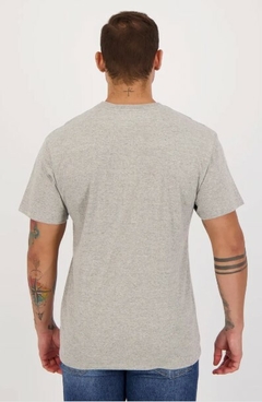 Camiseta Champion Logo Contour 100% Algodão Cinza (Masculina) - loja online