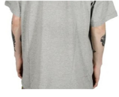 Camiseta Champion Classici Logo 100% Algodão Escrita Branca C/Cinza (Masculina) - comprar online