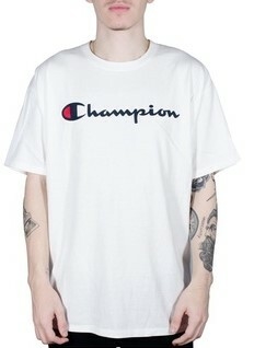 Camiseta Champion Classic Logo 100% Algodão Branca (Masculina)