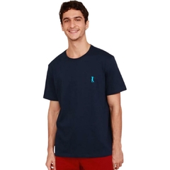 Camiseta Golf West Azul Marinho Small Logo Azul Céu (Masculina) - comprar online