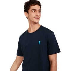 Camiseta Golf West Azul Marinho Small Logo Azul Céu (Masculina) na internet