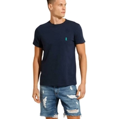 Camiseta Golf West Azul Marinho Small Logo Azul Turquesa (Masculina) - comprar online