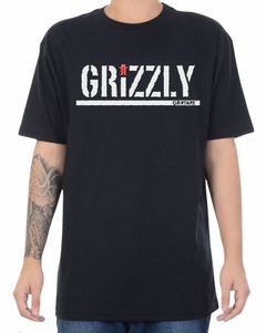 Camiseta Grizzly Bear Hip Hop 100% Algodão Sk8 Preto (Masculina)