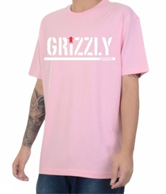 Camiseta Grizzly Bear Hip Hop 100% Algodão Sk8 Rosa (Masculina) - comprar online