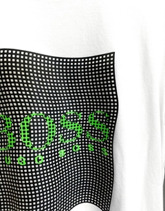 Camiseta Hugo Boss - Branca C/Verde na internet