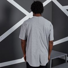 Camiseta Long Over Comfy La Mafia - Cinza Mescla na internet
