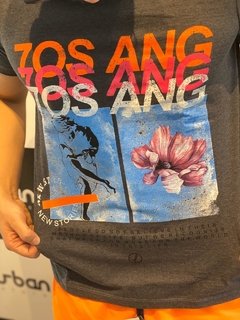 Camiseta Level's Jeans 70's Angeles - Cinza Mescla na internet