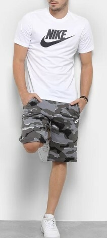 Camiseta Nike Icon Swoosh 100% Algodão Branca (Masculina) - comprar online