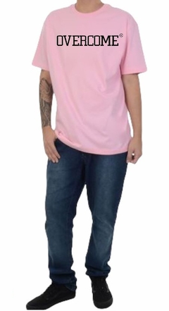 Camiseta Overcome Hip Hop 100% Algodão Sk8 Rosa (Masculina) na internet