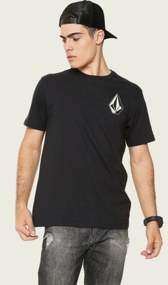 CAMISETA VOLCOM DEADLY STONE PRETA 100% Algodão