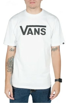 Camiseta Vans Classic Logo 100% Algodão Branca (Masculina)