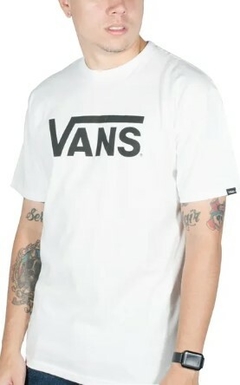 Camiseta Vans Classic Logo 100% Algodão Branca (Masculina) na internet