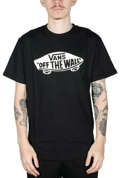 Camiseta Vans Off The Wall 100% Algodão Preta (Masculina) - comprar online