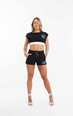 Cropped Celtic LaBellaMafia - Preto (Feminino) - loja online