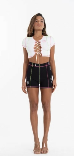 Cropped Gimme LaBellaMafia - Branco (Feminino) - comprar online